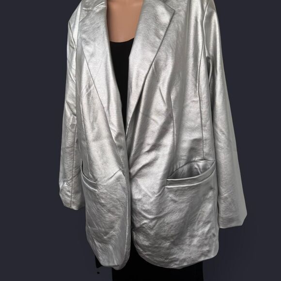 Silver Jacket A New Day Silver Blazer XXL - Picture 7 of 8